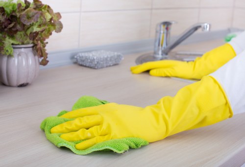 Confident customer completing a protected Acton Carpet Cleaners payment